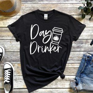 DAY DRINKER Tee Shirt  UNISEX T-Shirt Black